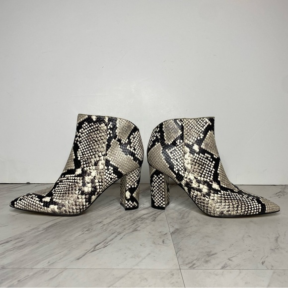 New! Marc Fisher Unno Snakeskin Leather Bootie 6 1/2 - Picture 7 of 13